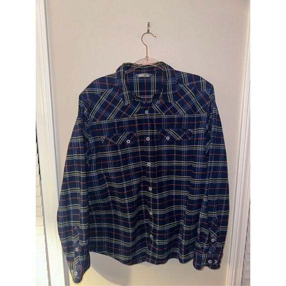 Men's Stio Heavy Weight Flannel XL Navy - Picture 1 of 7